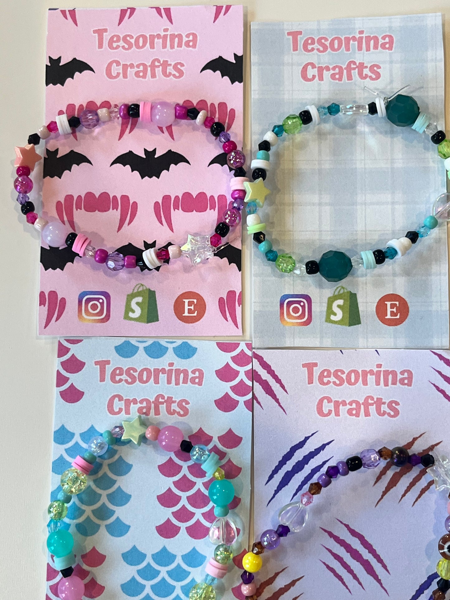 Dracula's Daughter Monster Beaded Bracelet