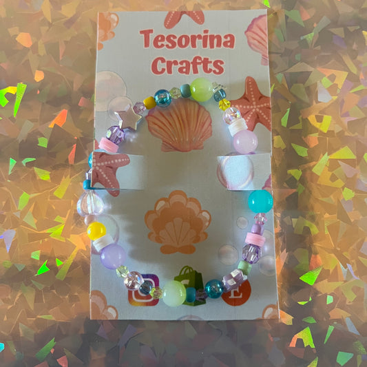 Seaberry Delight Beaded Bracelet ☀️🐚🧜‍♀️