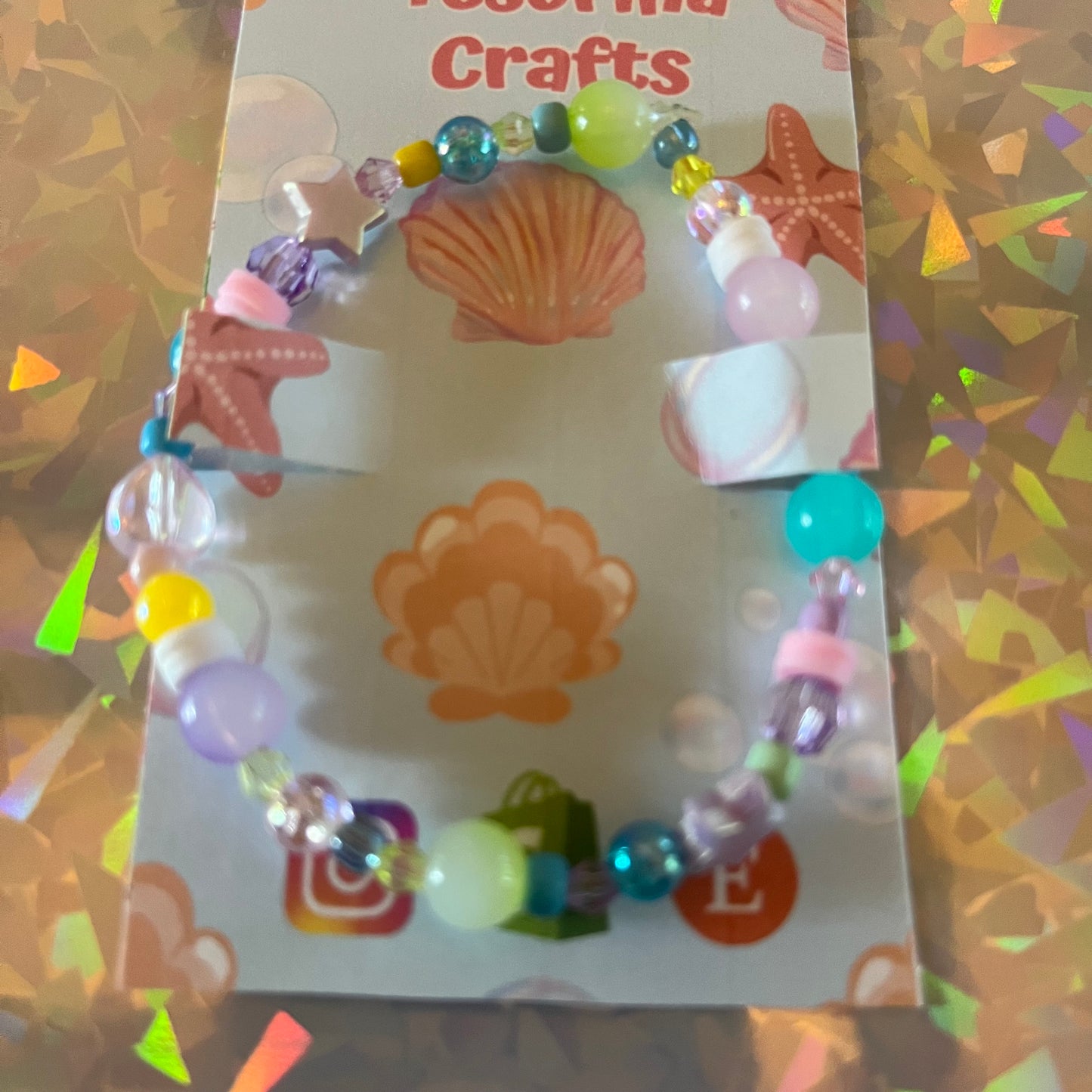 Seaberry Delight Beaded Bracelet ☀️🐚🧜‍♀️