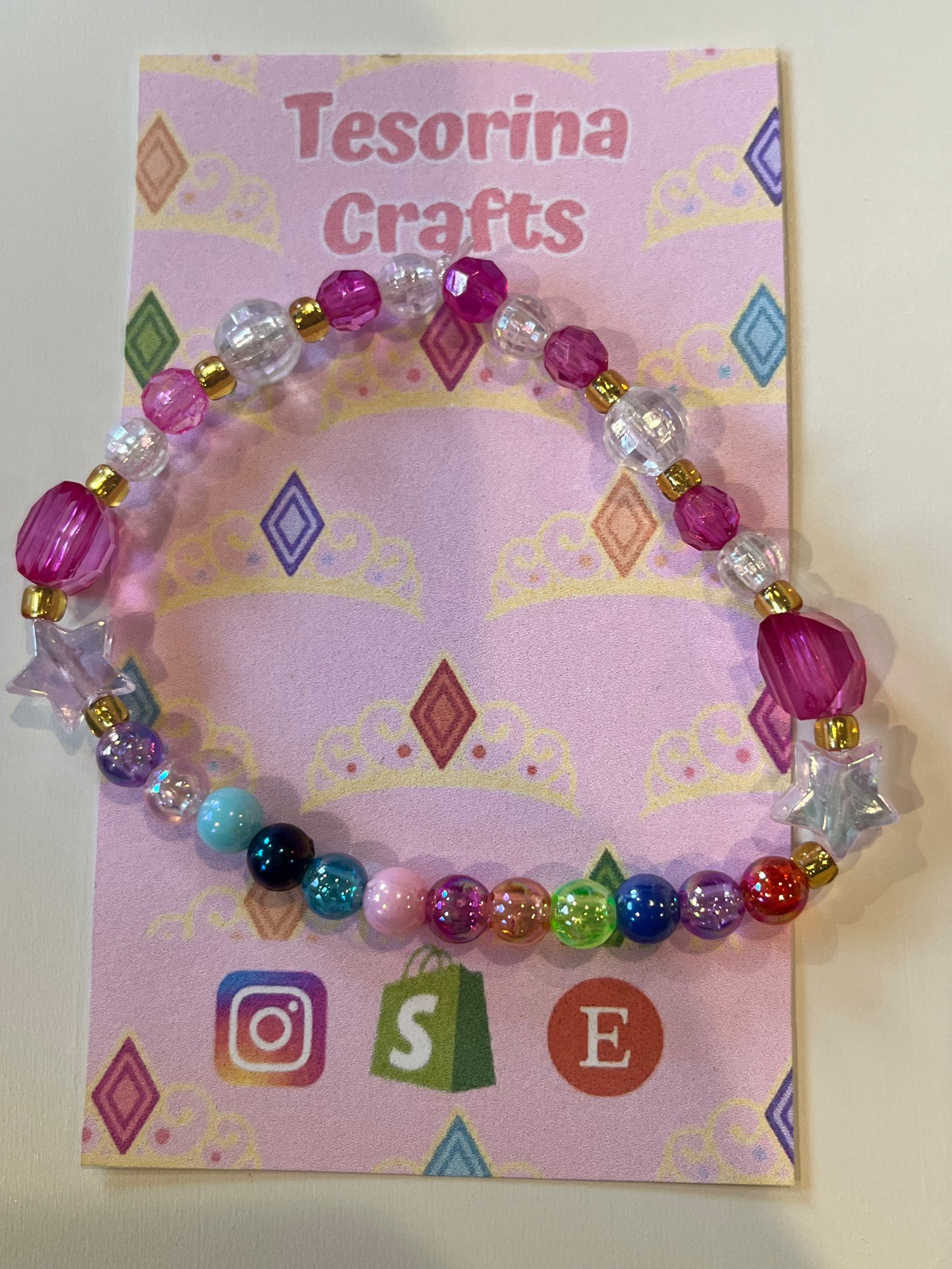 Dancing Princesses Beaded Bracelet 🩰👸🏻👸🏼👸🏽👸🏾👸🏿
