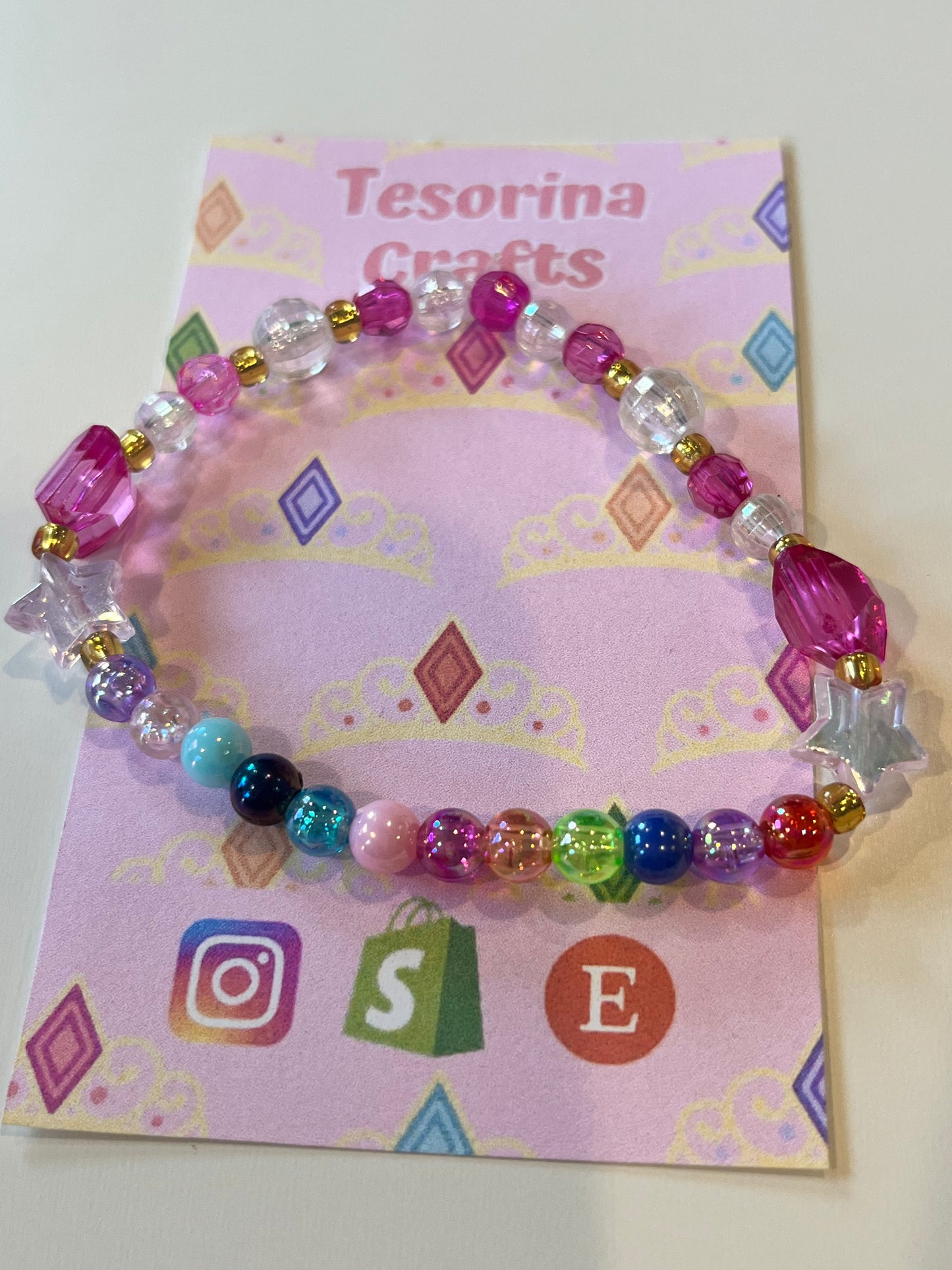 Dancing Princesses Beaded Bracelet 🩰👸🏻👸🏼👸🏽👸🏾👸🏿