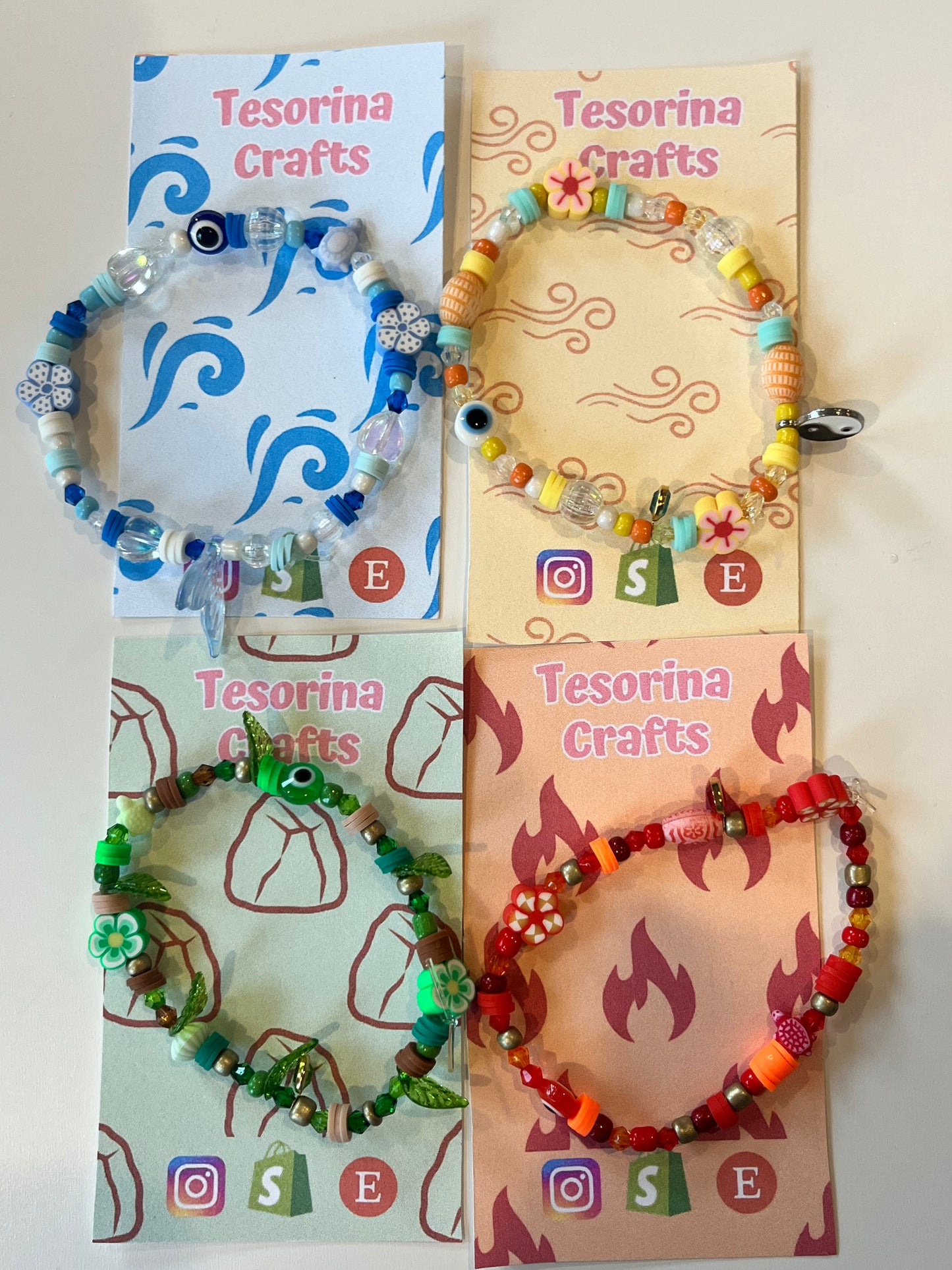 Earth Beaded Bracelet 🪨🌲🦡🌱