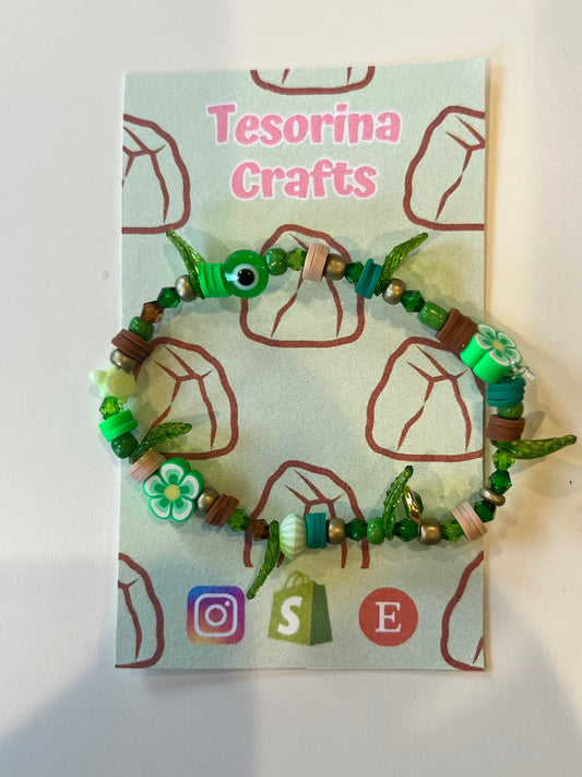 Earth Beaded Bracelet 🪨🌲🦡🌱