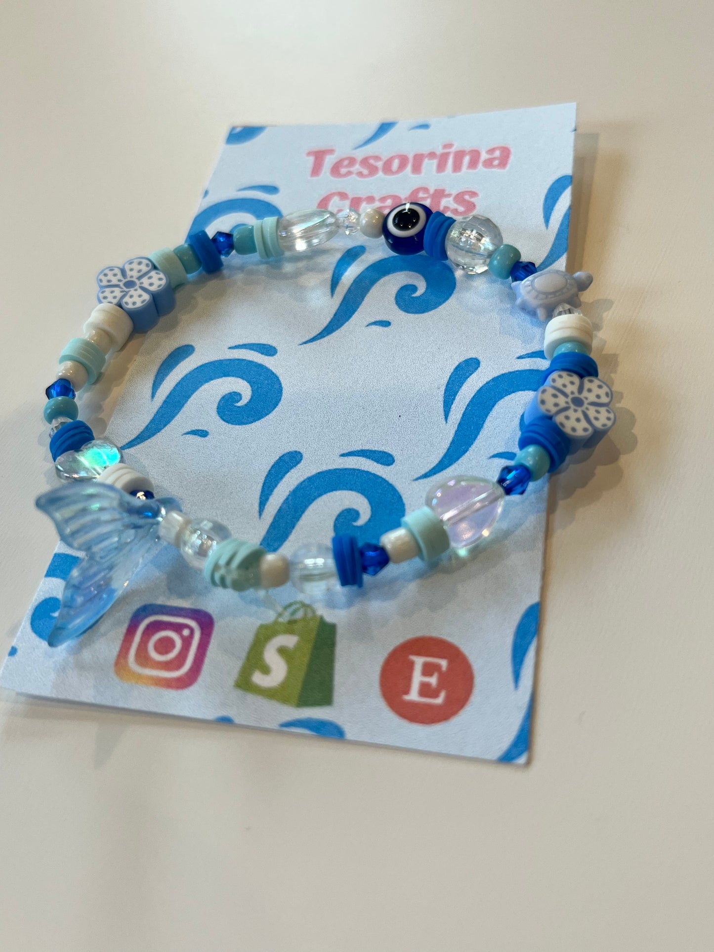 Water Beaded Bracelet 🌊💧🧊❄️
